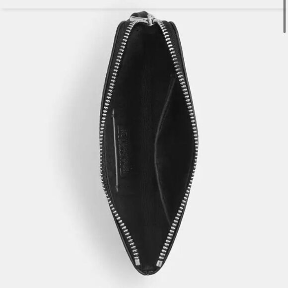 Corner Zip Wristlet In Signature Canvas With Halloween Black Cat Graphic Wallet - Picture 12 of 13